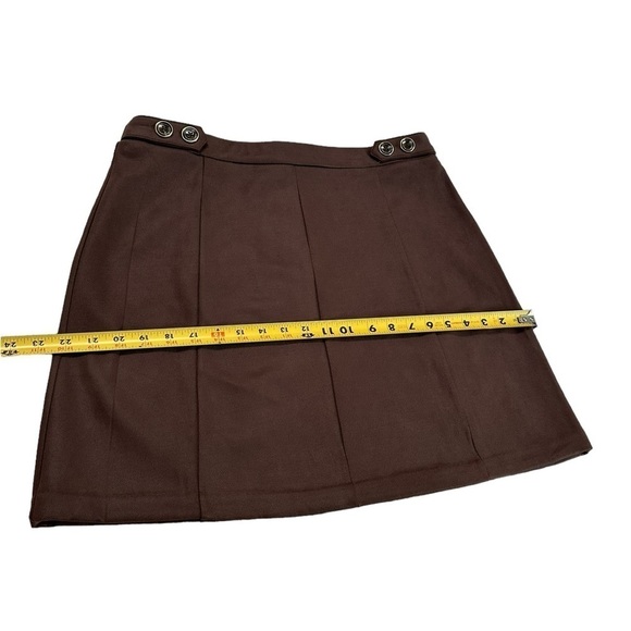 Marc New York by Andrew Marc Chocolate Brown Skirt Size Medium - Picture 7 of 14